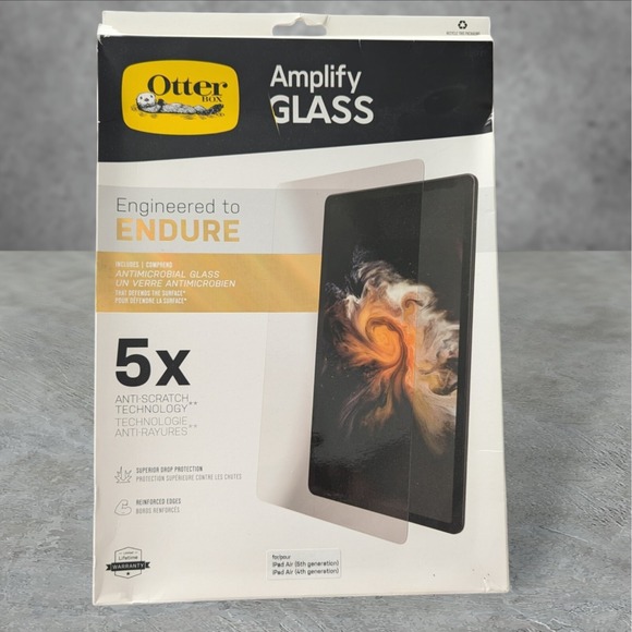 Otterbox Amplify Glass Screen Protector For Apple iPad Air (4th & 5th‎ Gen) W2 - Picture 1 of 3